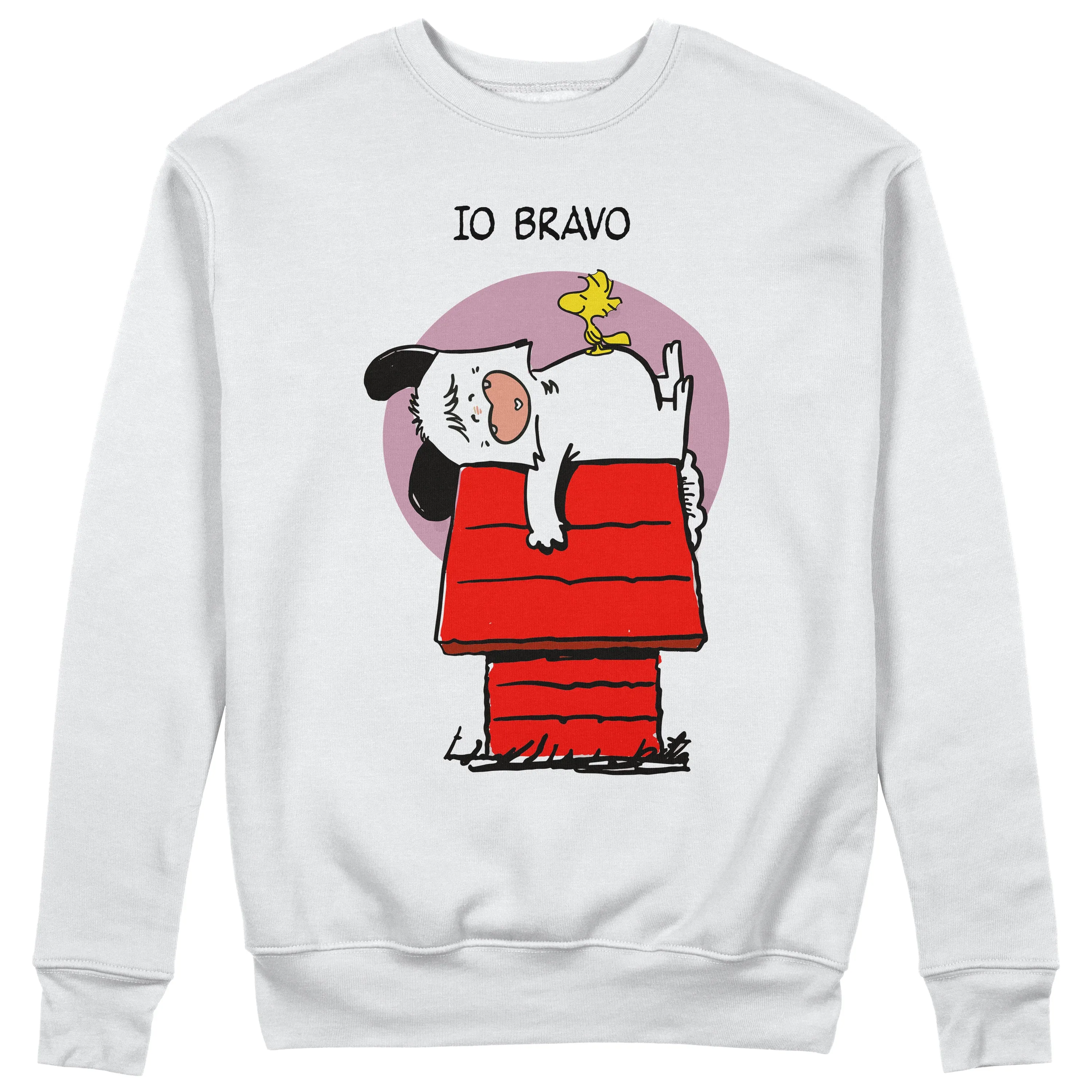 Felpa CUC Girocollo Spank like Snoopy io Bravo - Meme - Unisex #chooseurcolor