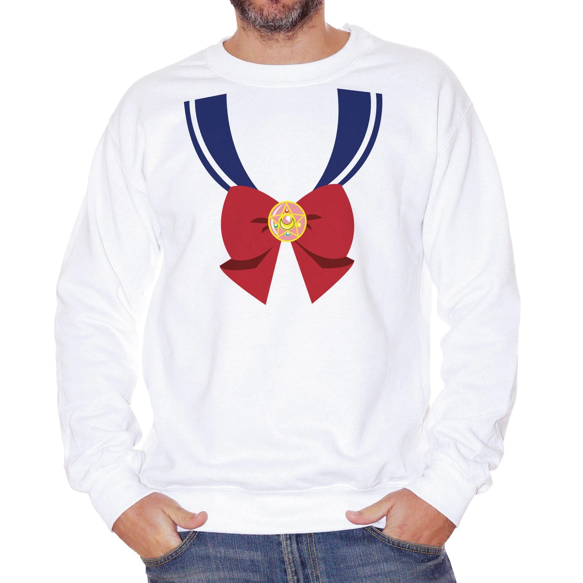 Felpa Girocollo Sailor Divisa Anime - Cartoni Animati Giappone Bishojo senshi Sera Mun Cosplay - Cartoon Choose ur Color