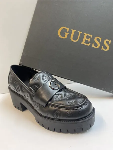 GUESS FL8WNY MOCASSINO DONNA CON APPLICAZIONE NERO