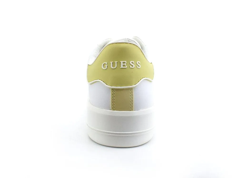 GUESS Sneaker Profilo Bicolor Fluo Logo White Lime FL6RKELEA12