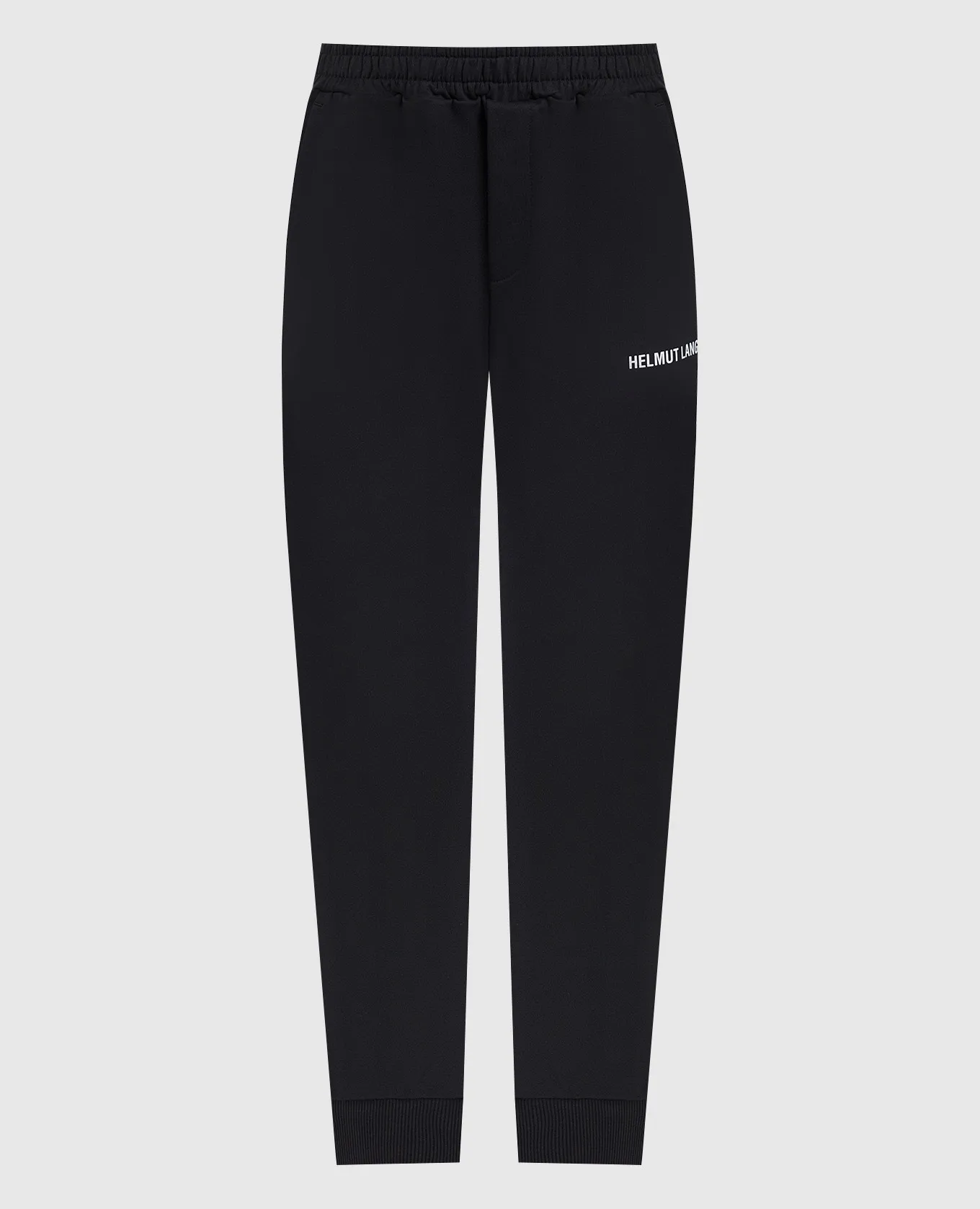 Helmut Lang Joggers neri con stampa logo L09HM217W