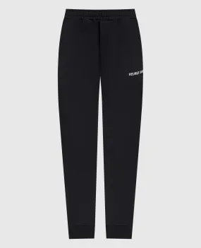 Helmut Lang Joggers neri con stampa logo L09HM217W