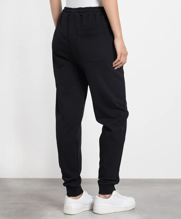 Helmut Lang Joggers neri con stampa logo L09HM217W