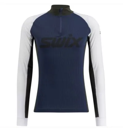 Intimo SWIX RaceX Classic Half Zip - uomo (blu scuro/bianco)