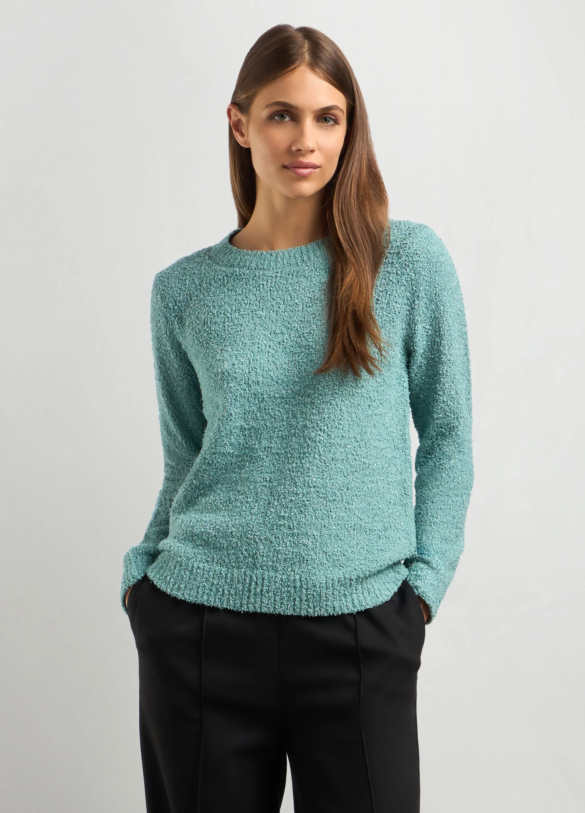 IWIE  Pullover bouclé donna