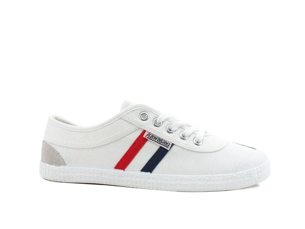 KAWASAKI Sneaker Retro Canvas White Red K192496