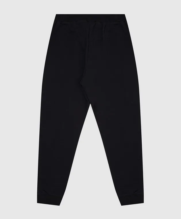 Le Voglier Joggers neri da bambino con cristalli GW17P047BBGIR