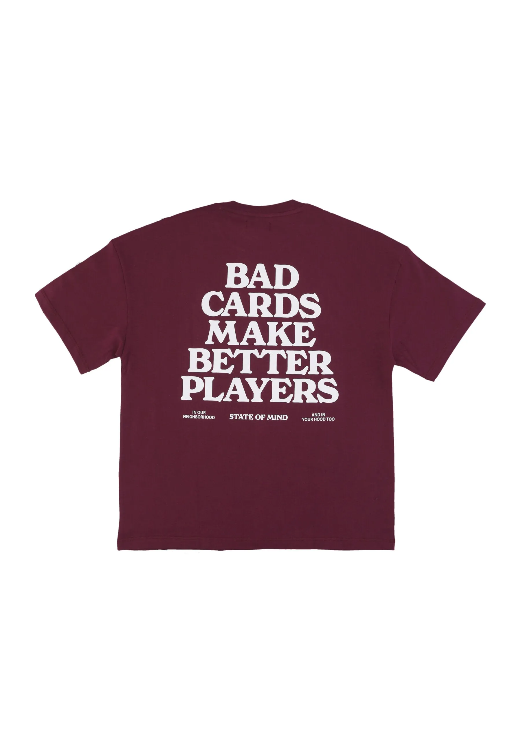 Maglietta Uomo Bad Card Tee Plum