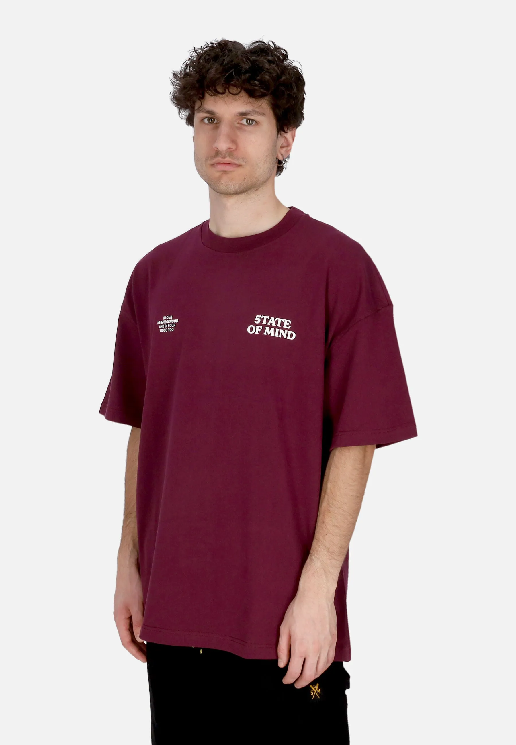 Maglietta Uomo Bad Card Tee Plum