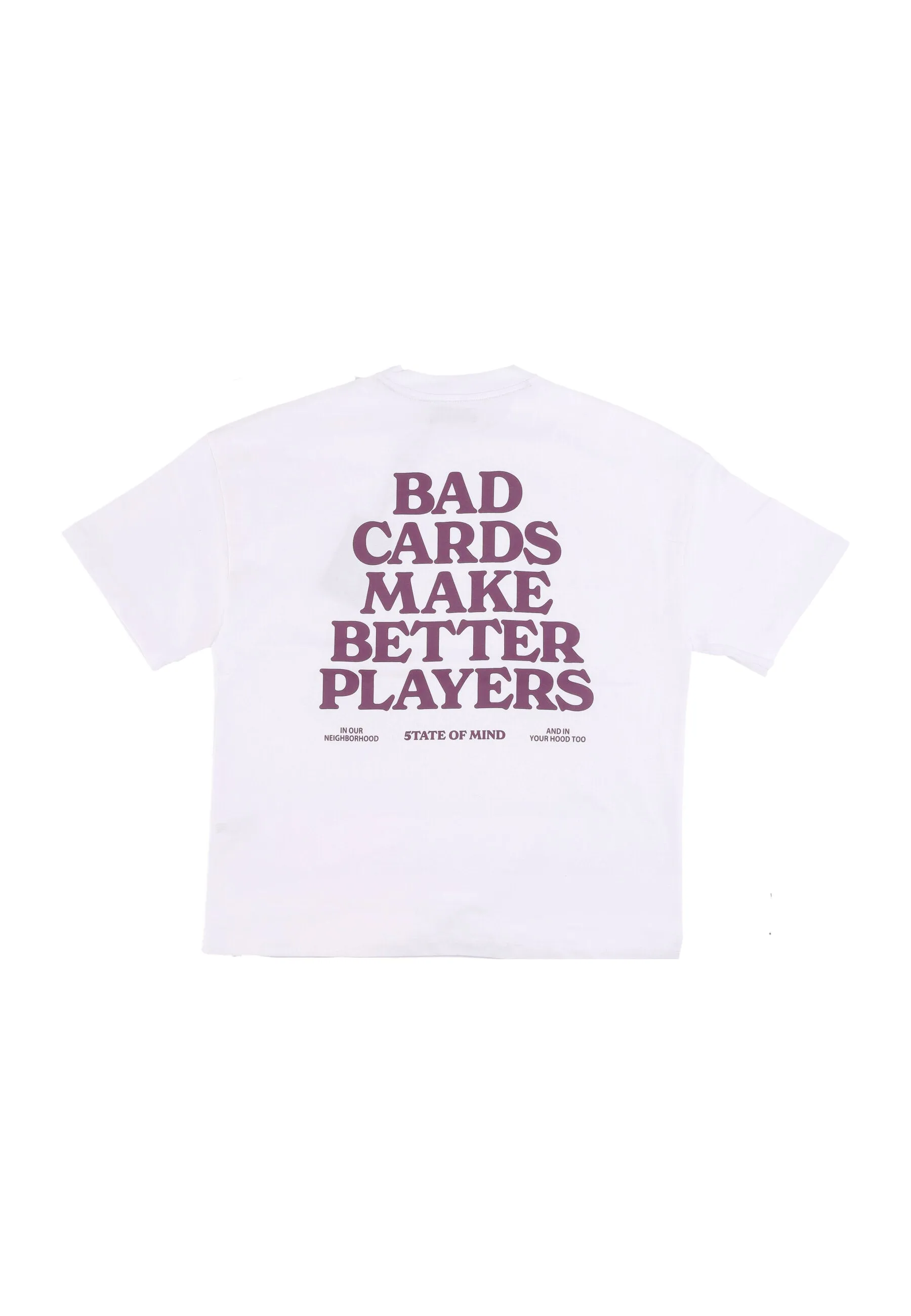 Maglietta Uomo Bad Card Tee White