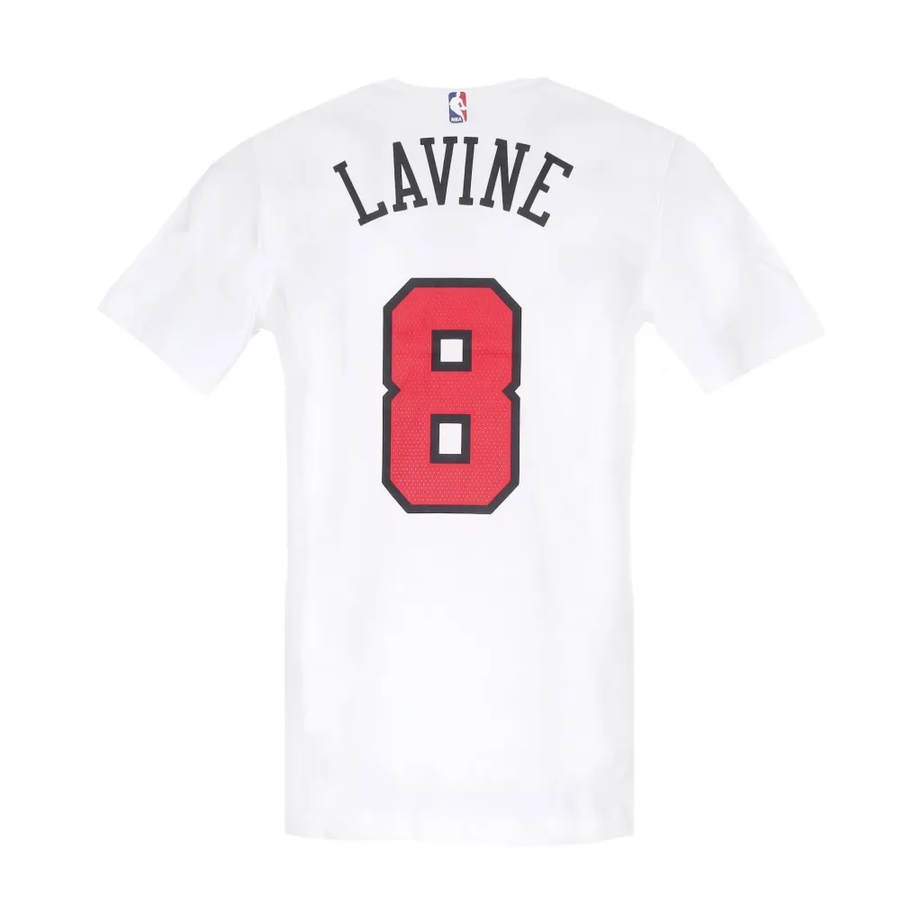 maglietta uomo nba essential tee no 8 zach lavine chibul WHITE