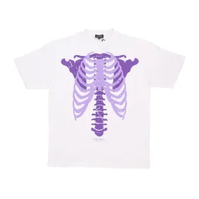 Maglietta Uomo Skeleton Print Tee Off White/purple