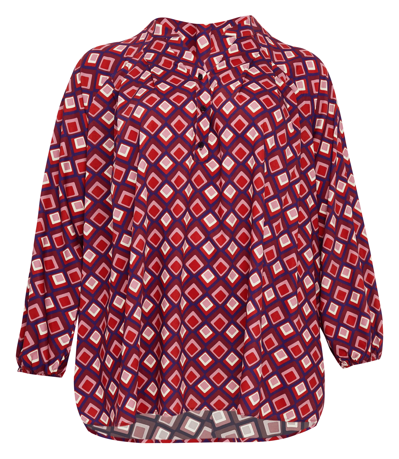  MAT FASHION   Blusa stampata maniche lunghe | Rosso