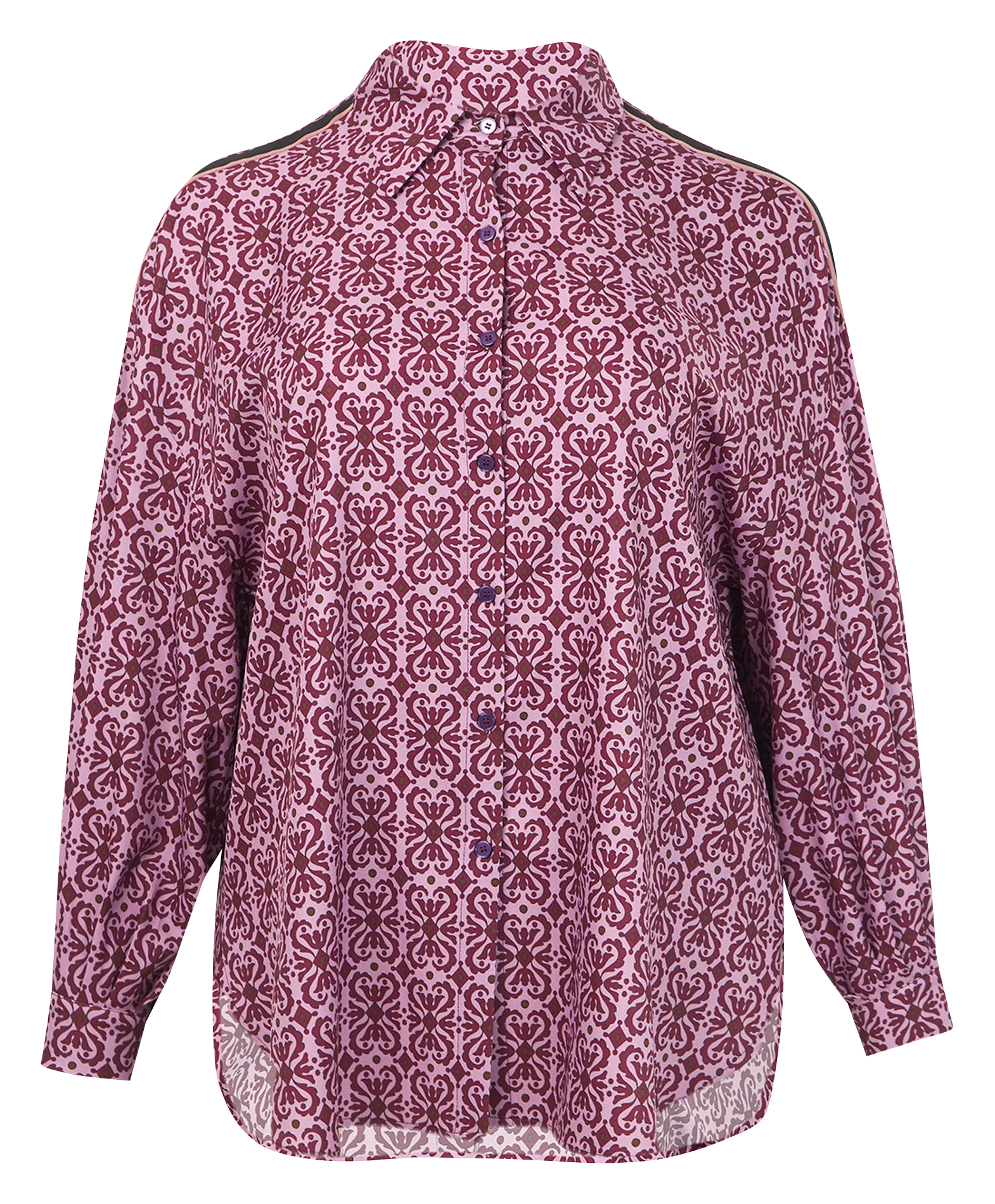  MAT FASHION   Camicia colletto classico stampata | Rosso