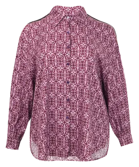  MAT FASHION   Camicia colletto classico stampata | Rosso