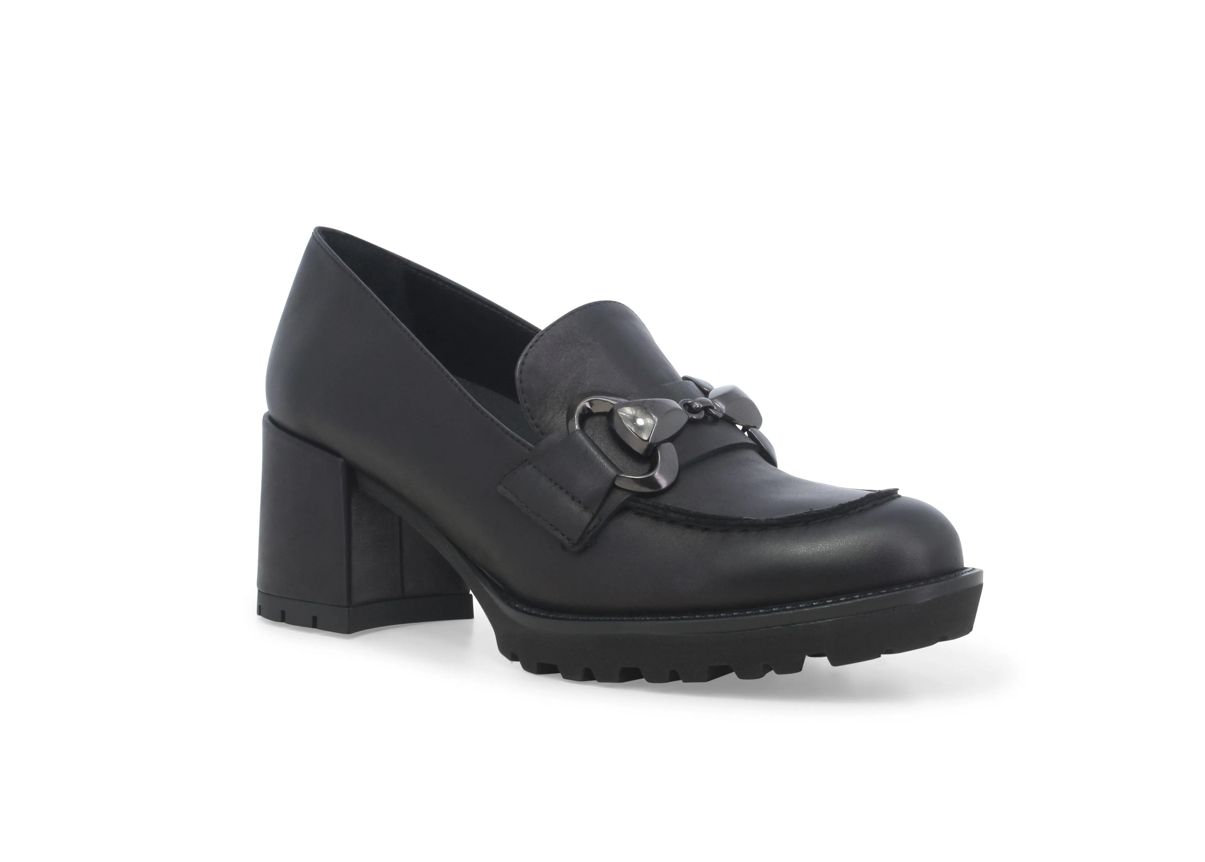 Melluso Mocassino donna in pelle nero l5255w