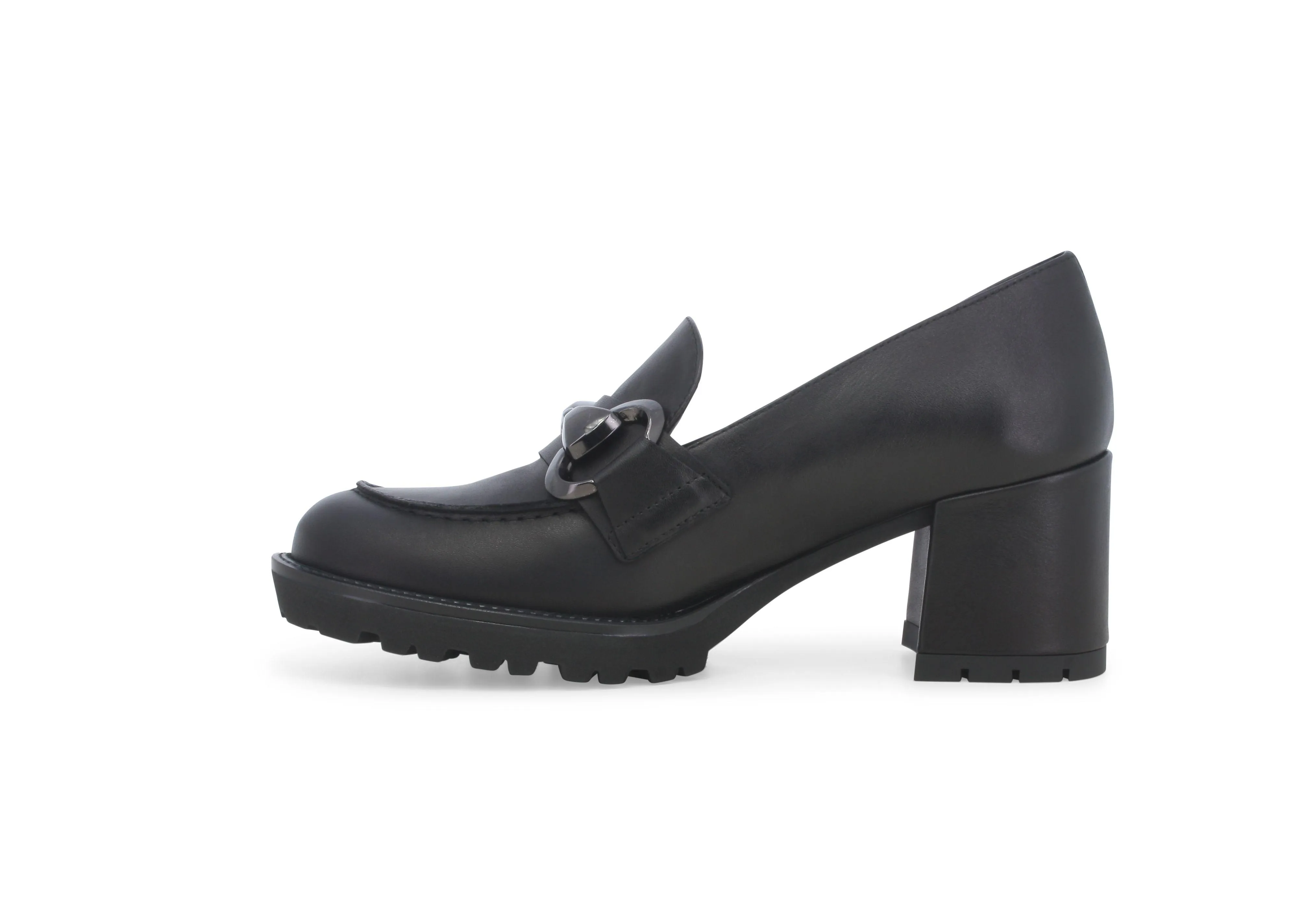 Melluso Mocassino donna in pelle nero l5255w