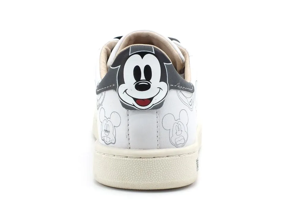 MOA Master Of Arts Disney Sneaker Sketch Mickey Mouse White MC380CO