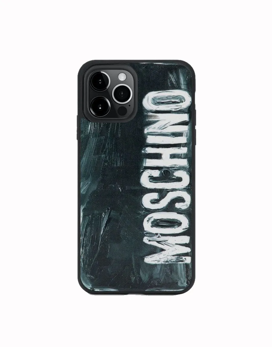 MOSCHINO   COVER IPHONE 12 PRO MAX PAINTING NERA