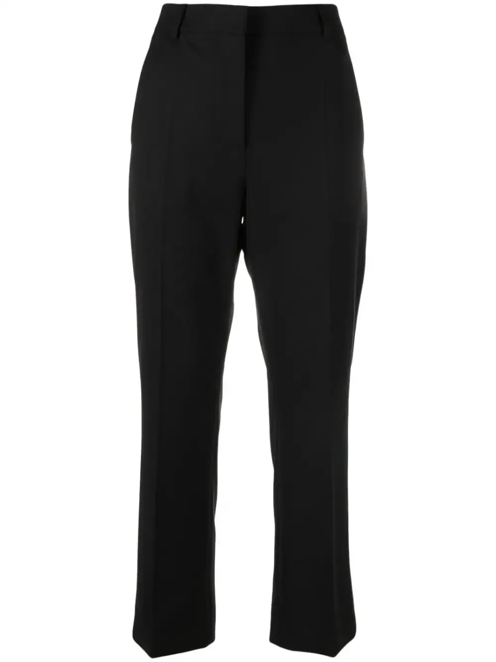 MOSCHINO JEANS   PANTALONE CROPPED NERO IN GABARDINA STRETCH