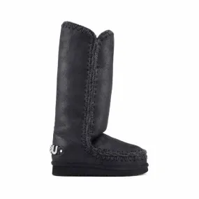 Mou eskimo 40 stivale donna montone nero CBKG