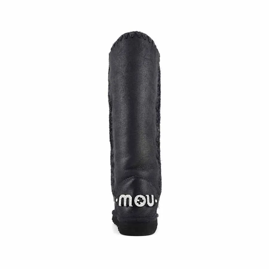 Mou eskimo 40 stivale donna montone nero CBKG