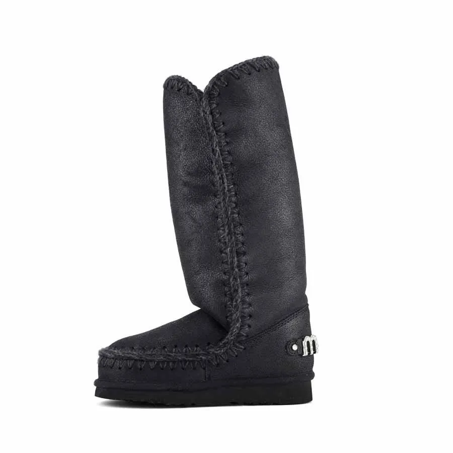 Mou eskimo 40 stivale donna montone nero CBKG