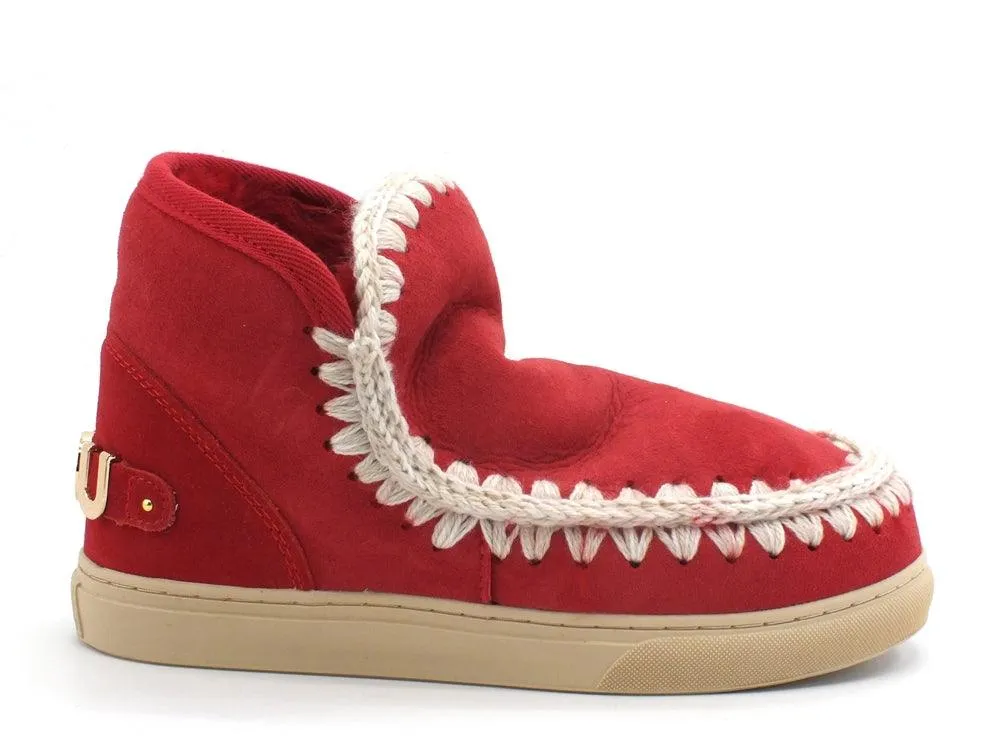 MOU Eskimo Sneaker Big Metal Logo Stivale Pelo Red Chili Pepper MU.FW111008A