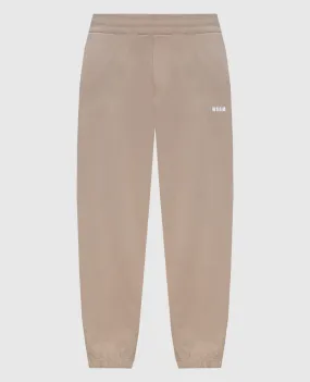 MSGM Joggers beige con logo 3640MP500247000