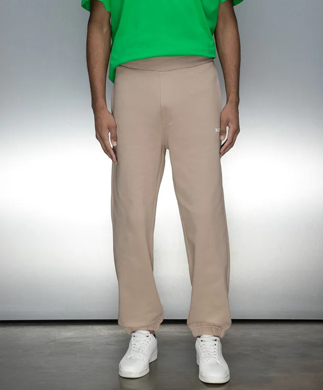 MSGM Joggers beige con logo 3640MP500247000