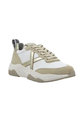 MUNICH Wave 157 Sneaker Donna White Beige Gold 8770157