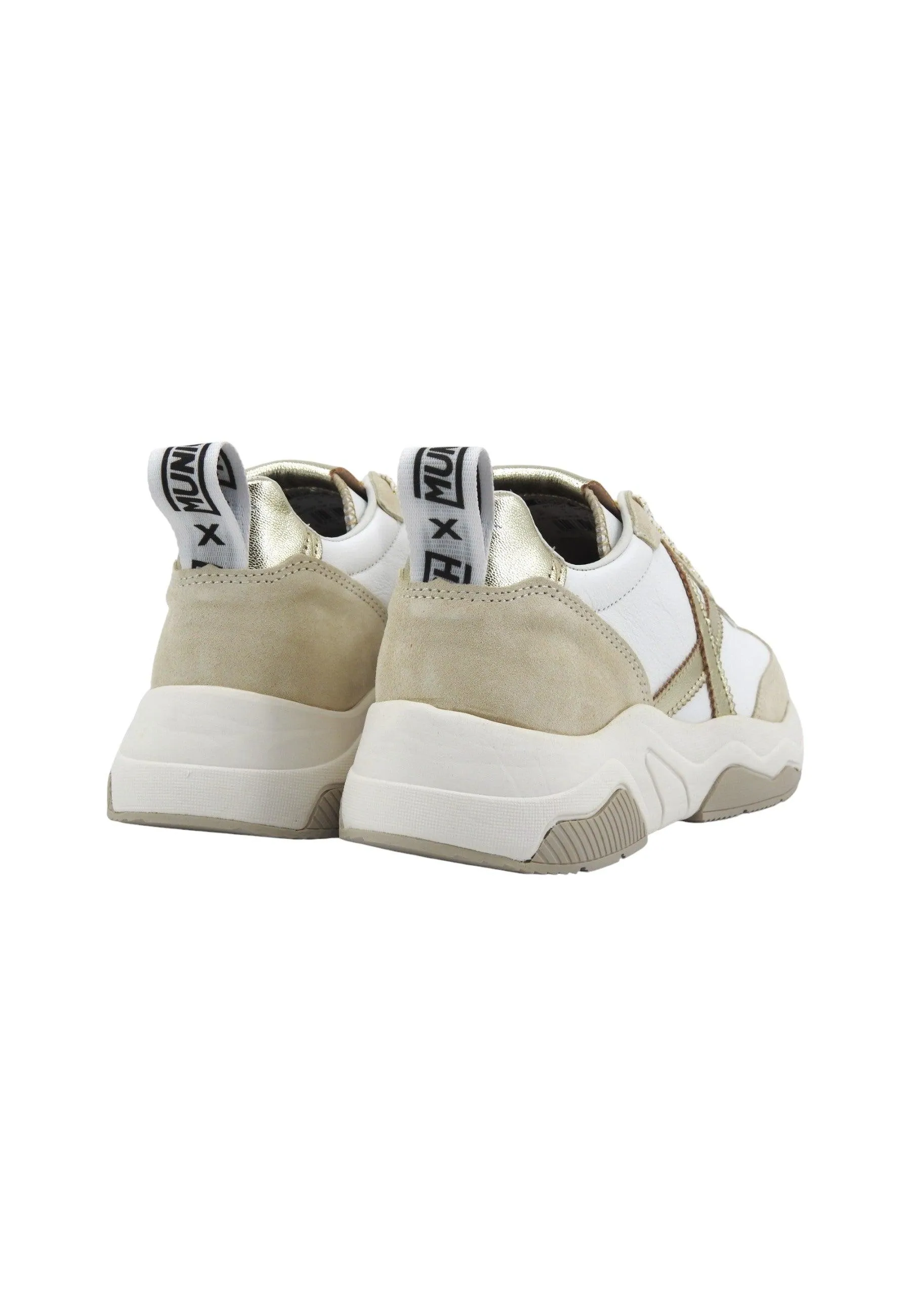 MUNICH Wave 157 Sneaker Donna White Beige Gold 8770157