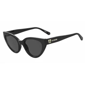 occhiali da sole Love Moschino neri forma Cat Eye