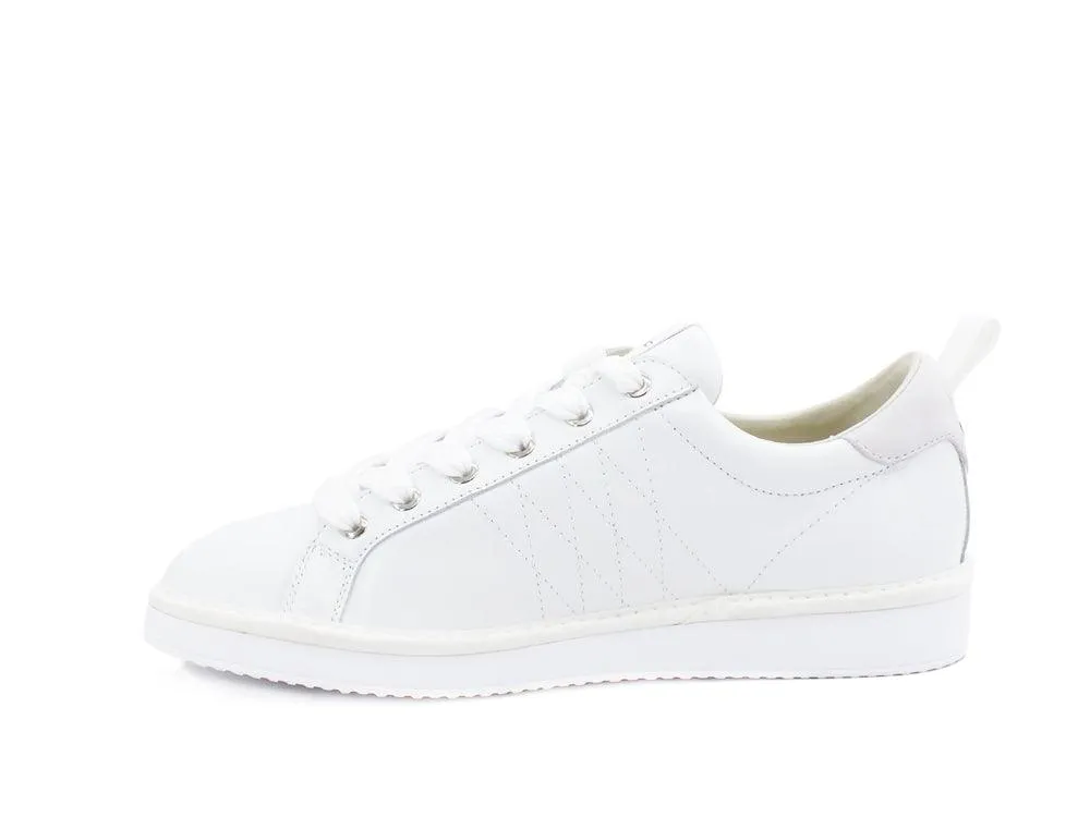 PAN CHIC Low Cut Sneaker Uomo Pelle Nubuk White P01M16001LK1