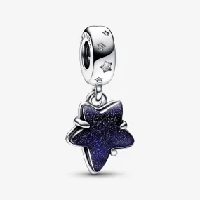 Pandora Charm Pendente Stella Blu Vetro di Murano