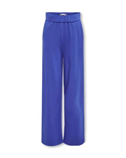 Pantalone blu royal in punto milano con fascia elastica 8-14 anni