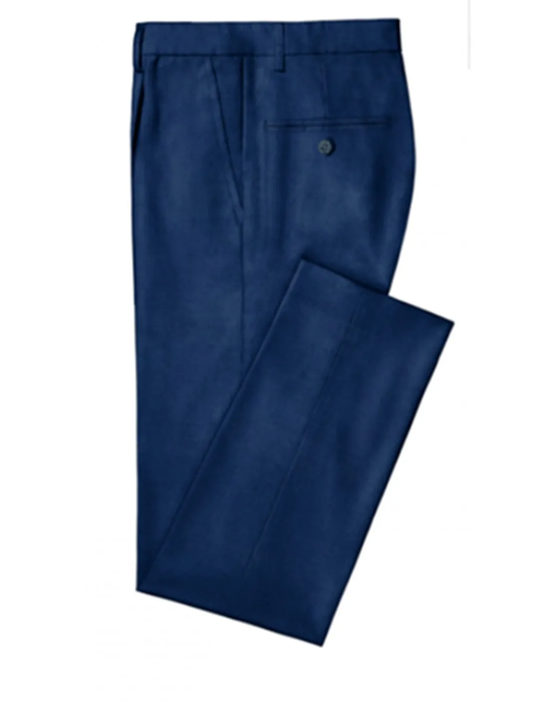 Pantalone con pinces in cotone gabardina Blu