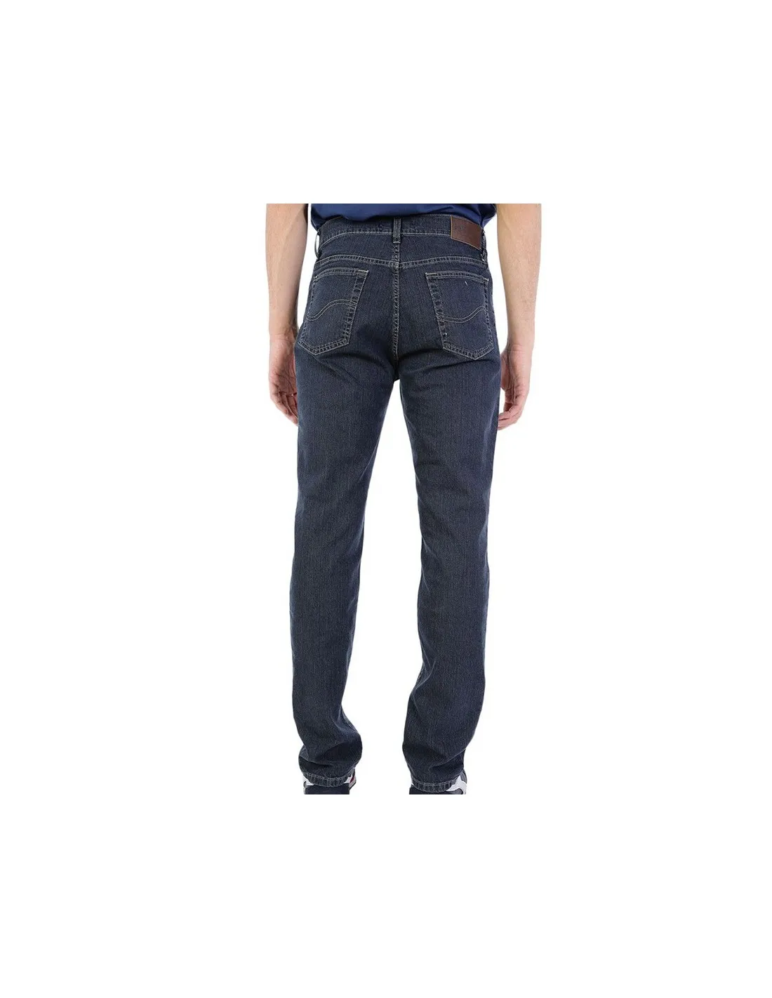 Pantalone in cotone 5 tasche Denim Blu Mod Savona vita alta