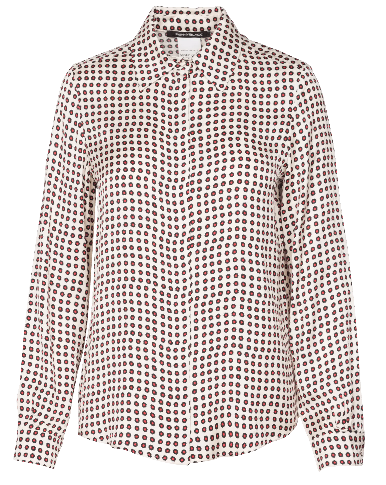  PENNYBLACK   Camicia collo classico stampata | Rosso