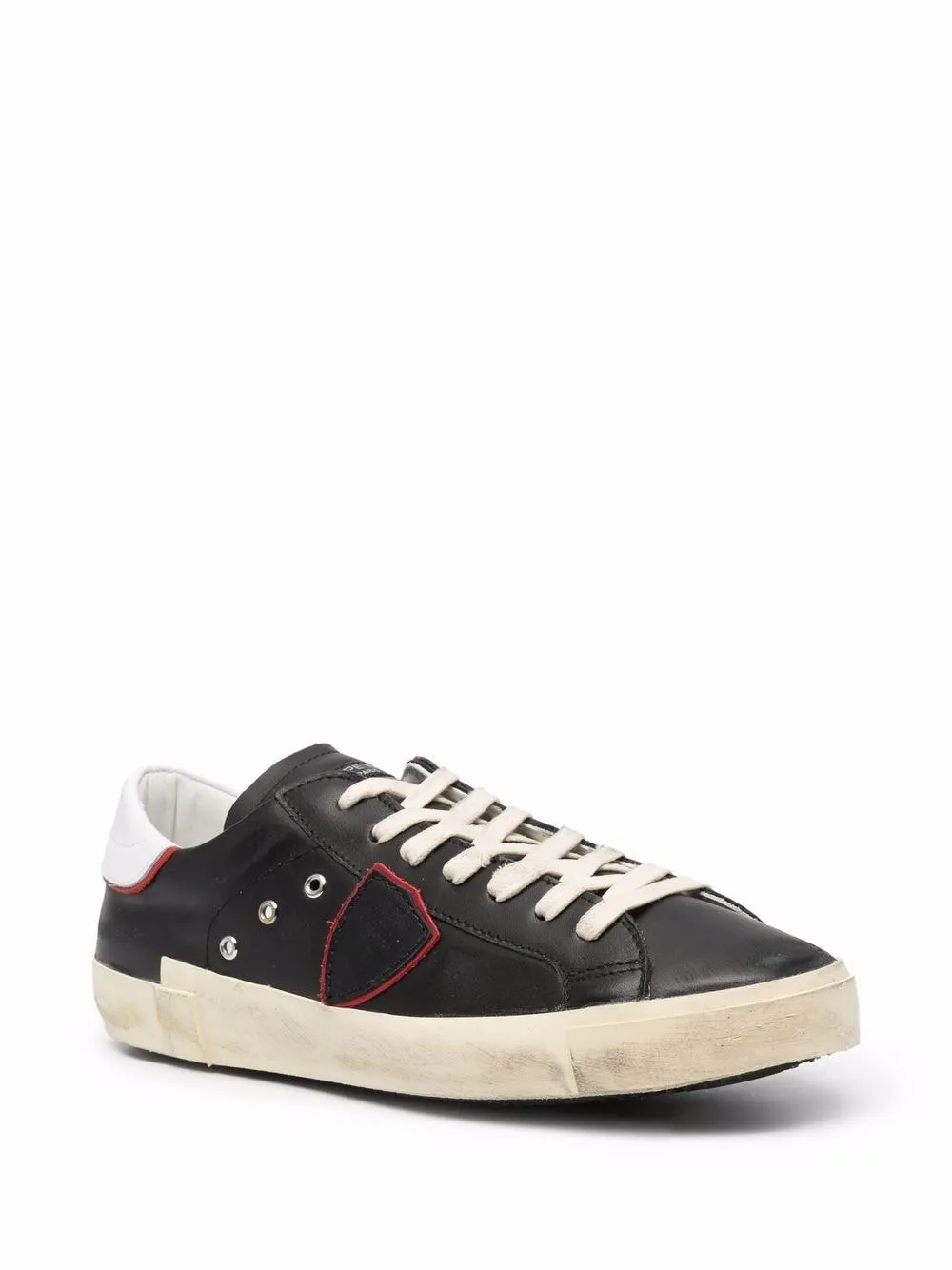 PHILIPPE MODEL SNEAKER LOW MAN PRSX NOIR ROUGE