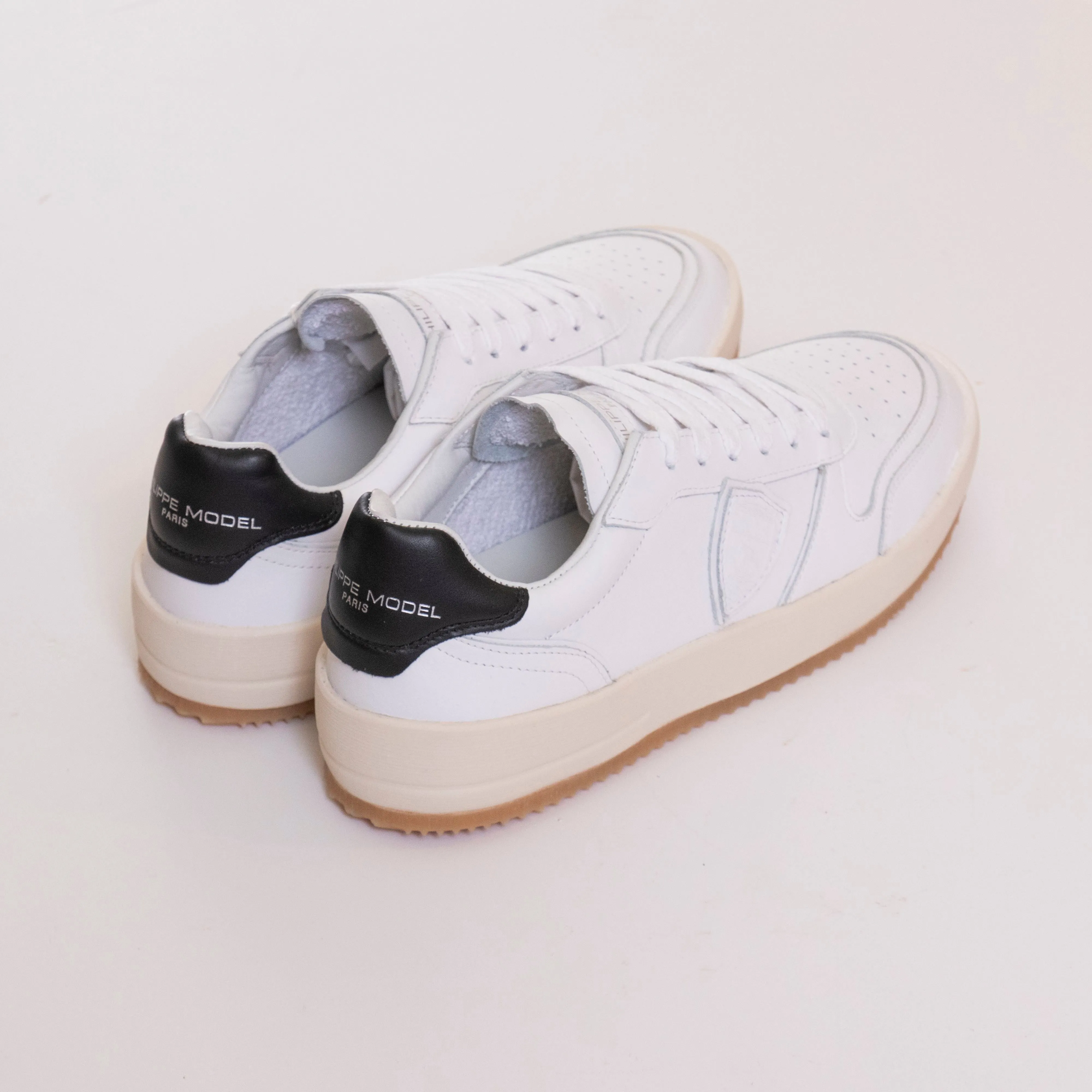 PHILIPPE MODEL SNEAKER NICE LOW MAN BLANC NOIR