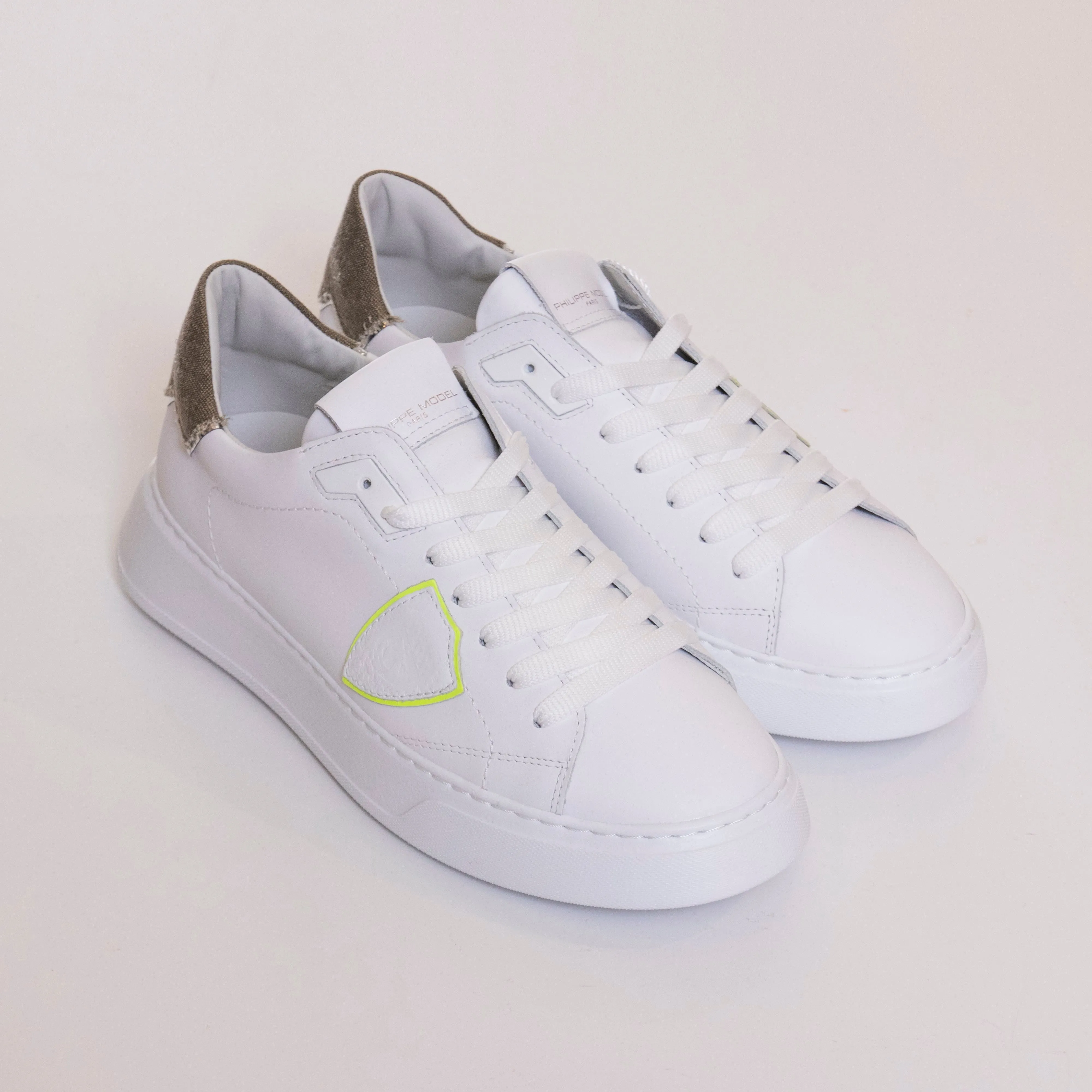 PHILIPPE MODEL SNEAKER TEMPLE WHITE GREEN