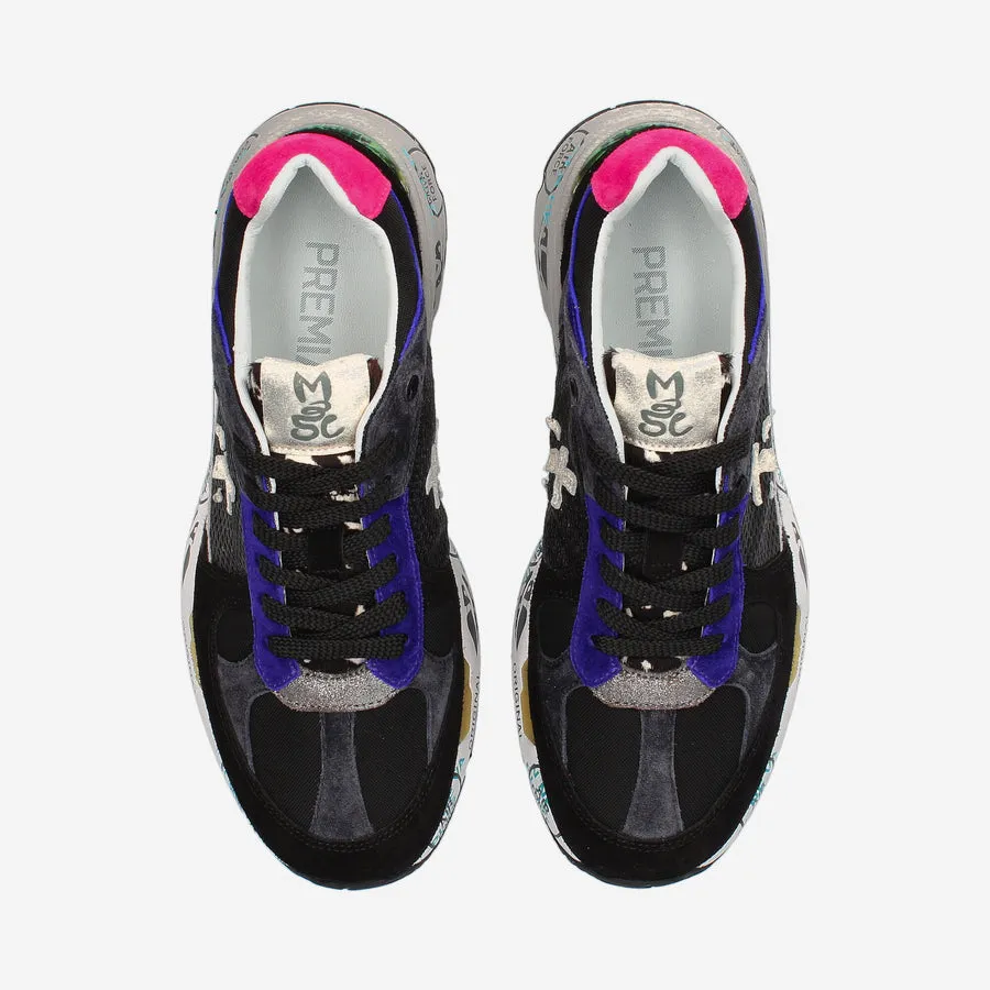 PREMIATA SNEAKER MASED BLACK FUXIA