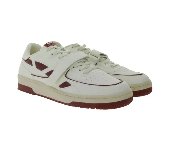 SAYE Modelo 92 sneaker vegan low-top con dettagli logo M92-01 bianco/vino rosso