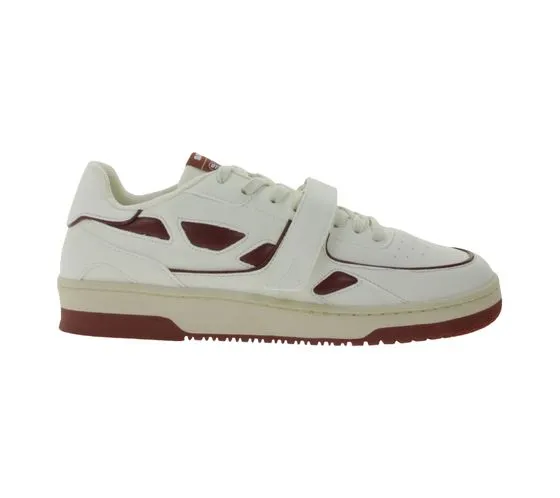 SAYE Modelo 92 sneaker vegan low-top con dettagli logo M92-01 bianco/vino rosso