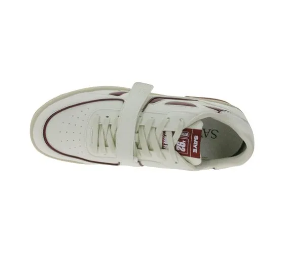 SAYE Modelo 92 sneaker vegan low-top con dettagli logo M92-01 bianco/vino rosso