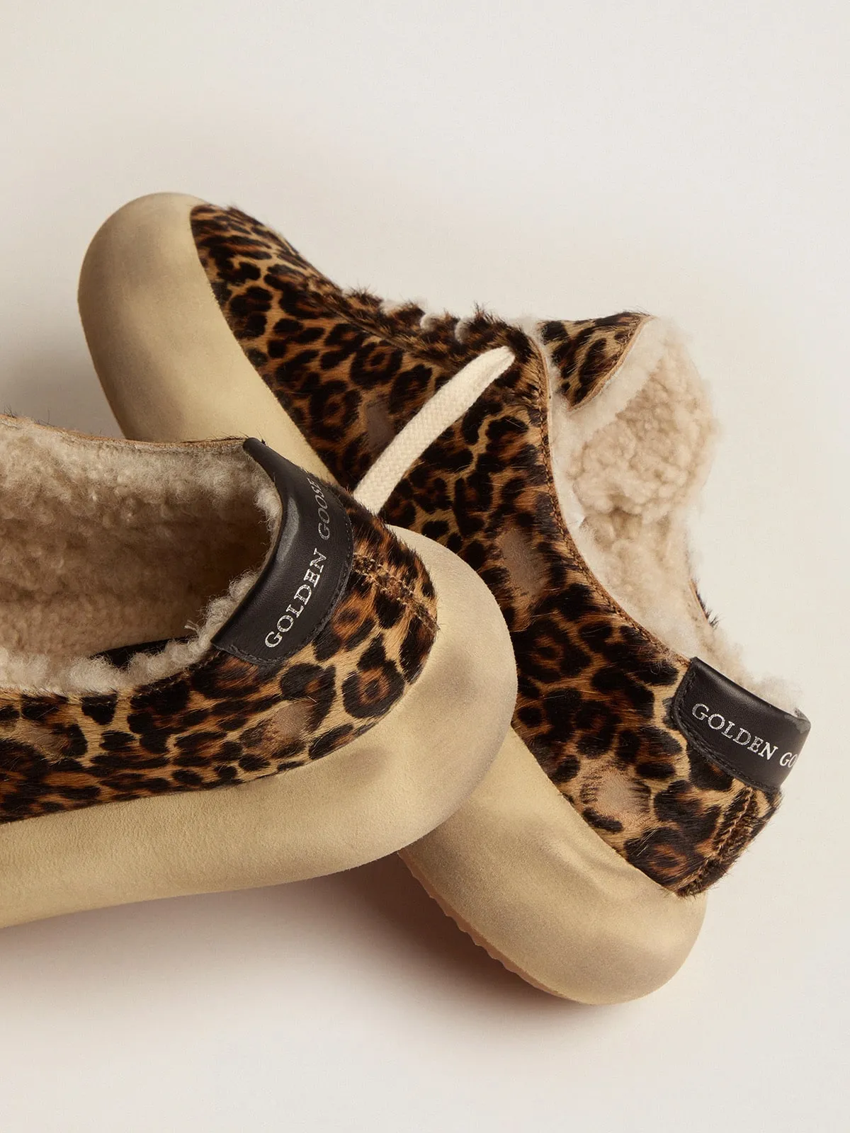 Scarpe Space-Star Donna in cavallino animalier e fodera in shearling