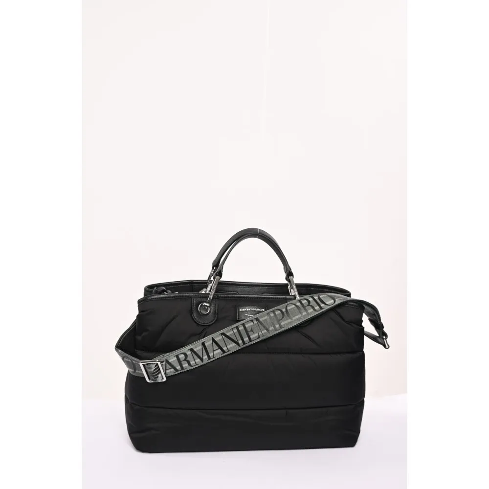 Shopper bag in nylon e eco Emporio Armani