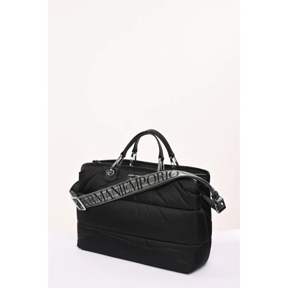 Shopper bag in nylon e eco Emporio Armani