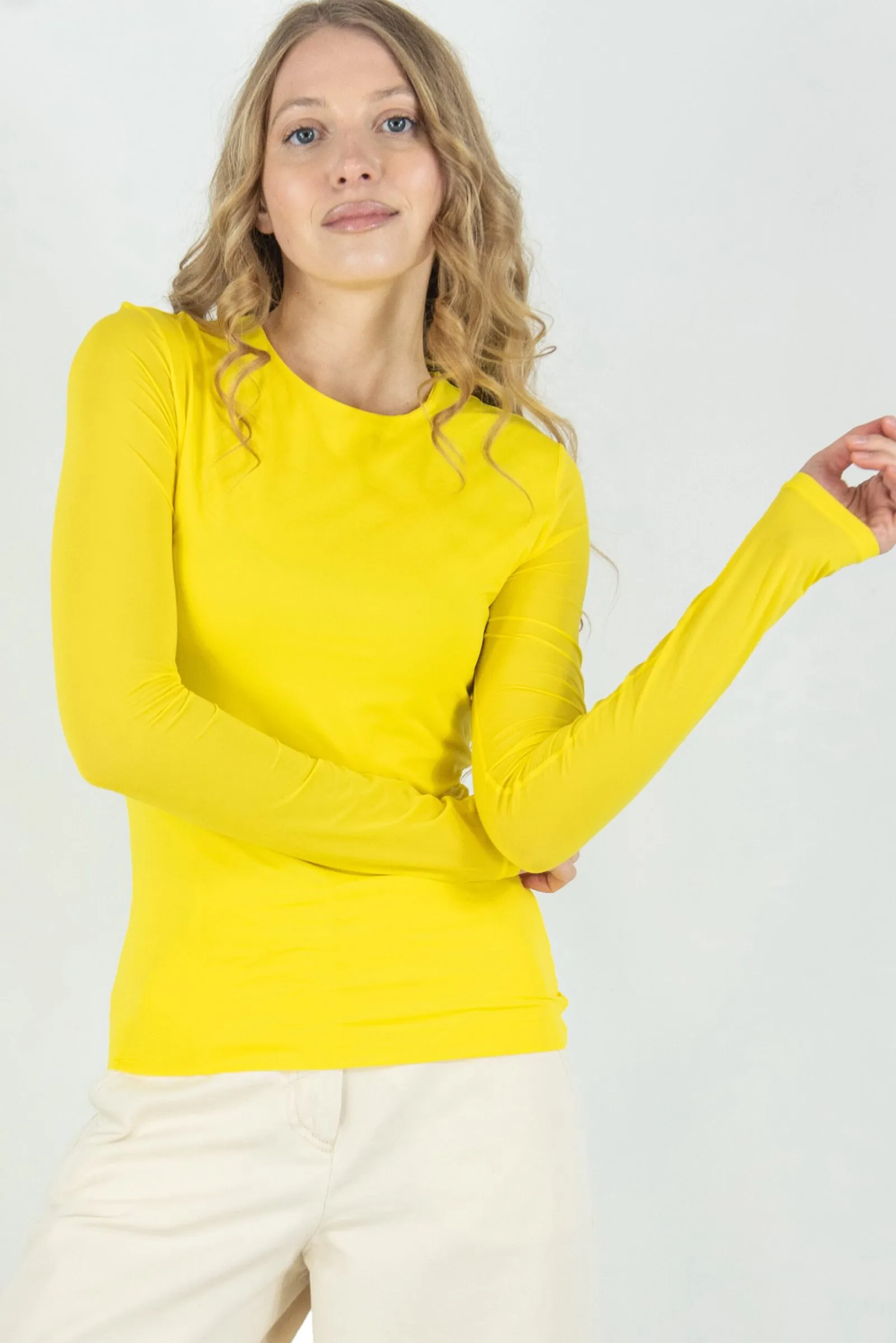 SPORTMAX T-shirt slim ANZIO variante 005 colore Giallo